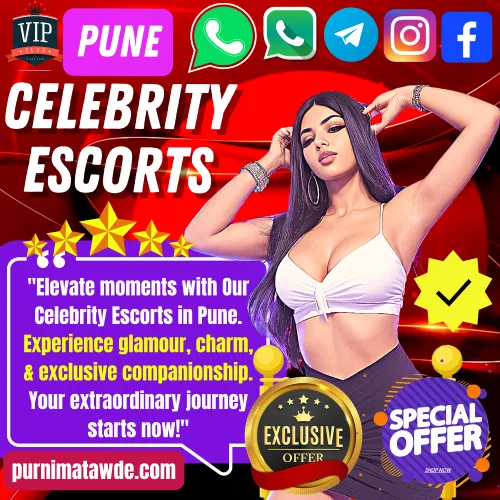Elevate moments with Our Celebrity Escorts in Pune. Experience glamour, charm, & exclusive companionship. Your extraordinary journey starts now!. Icon display Exclusive offers, Special Deals, Verified Profiles and VIP Services. Book a Pune Celebrity Escorts Via Call, whatsapp, telegram, instagram or via Facebook.